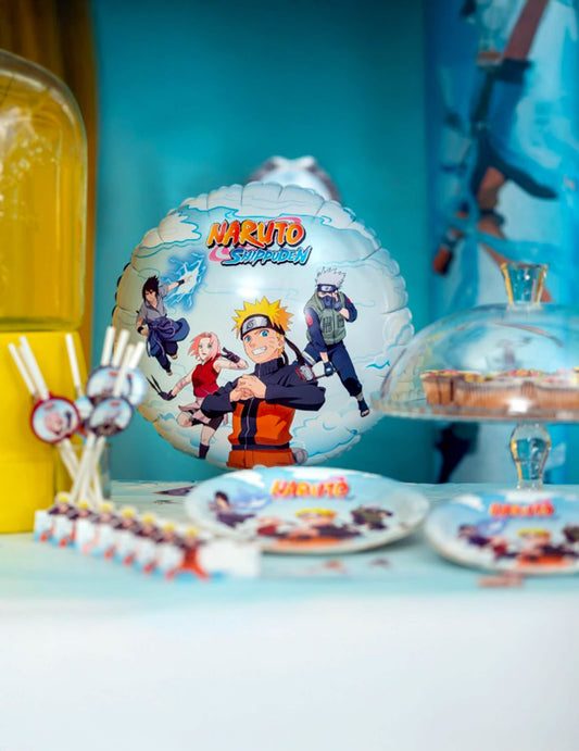 Guľatý hliníkový balón Naruto Shippuden™ 43 cm