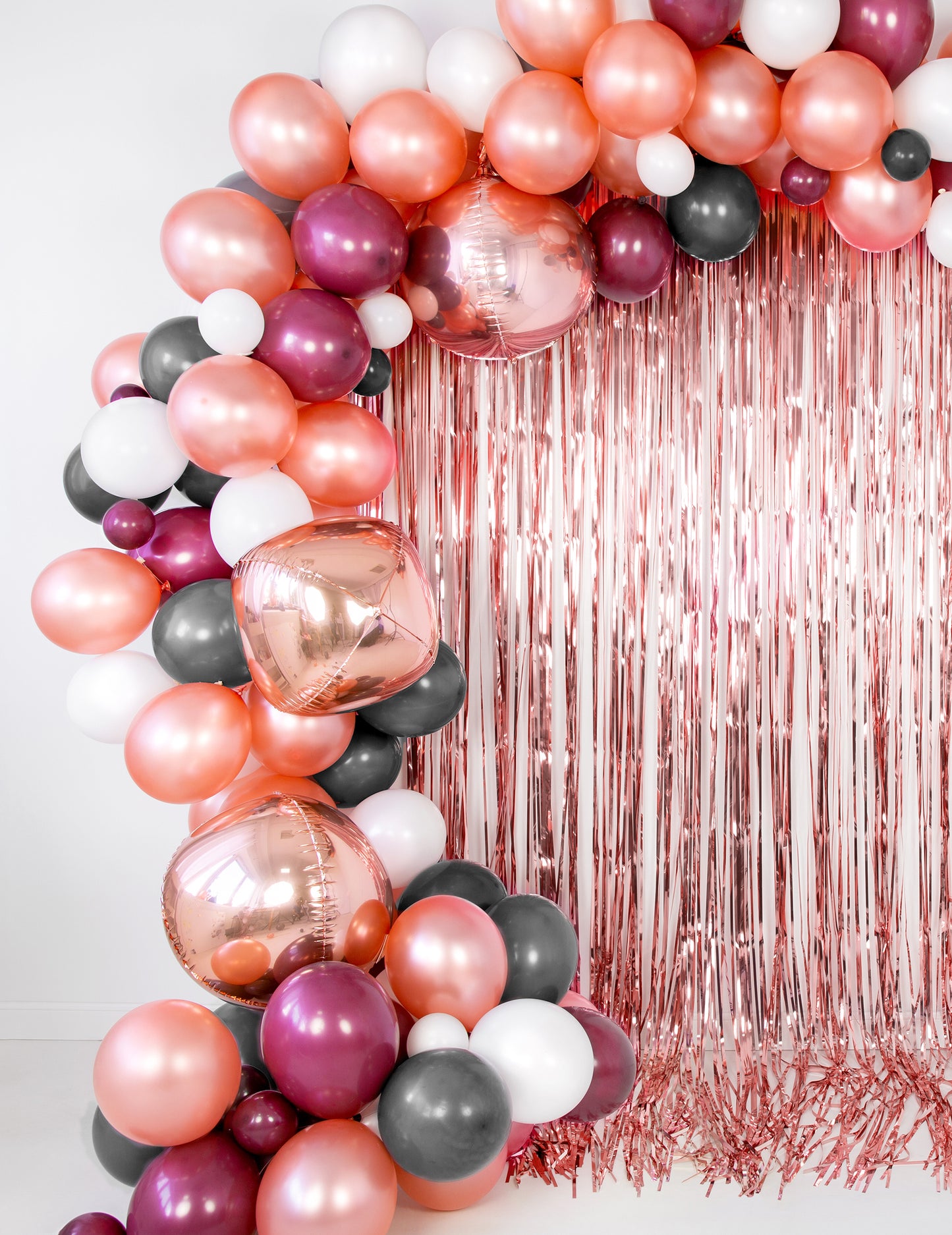 Zlato kovová zlatá ružová hliníková guľa 40 cm