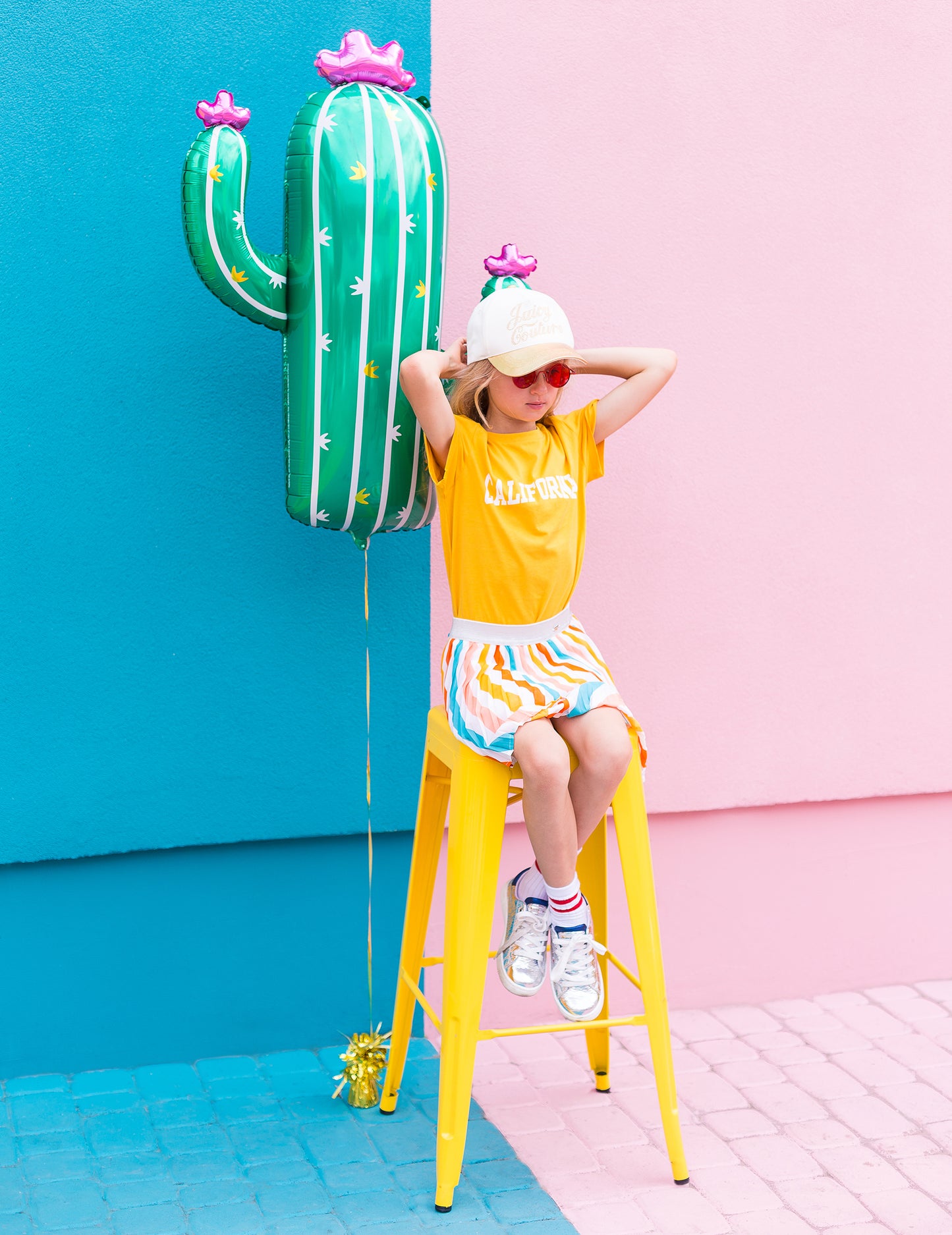 Balóny s kvitnúcim kaktusom 82 x 60 cm hliník