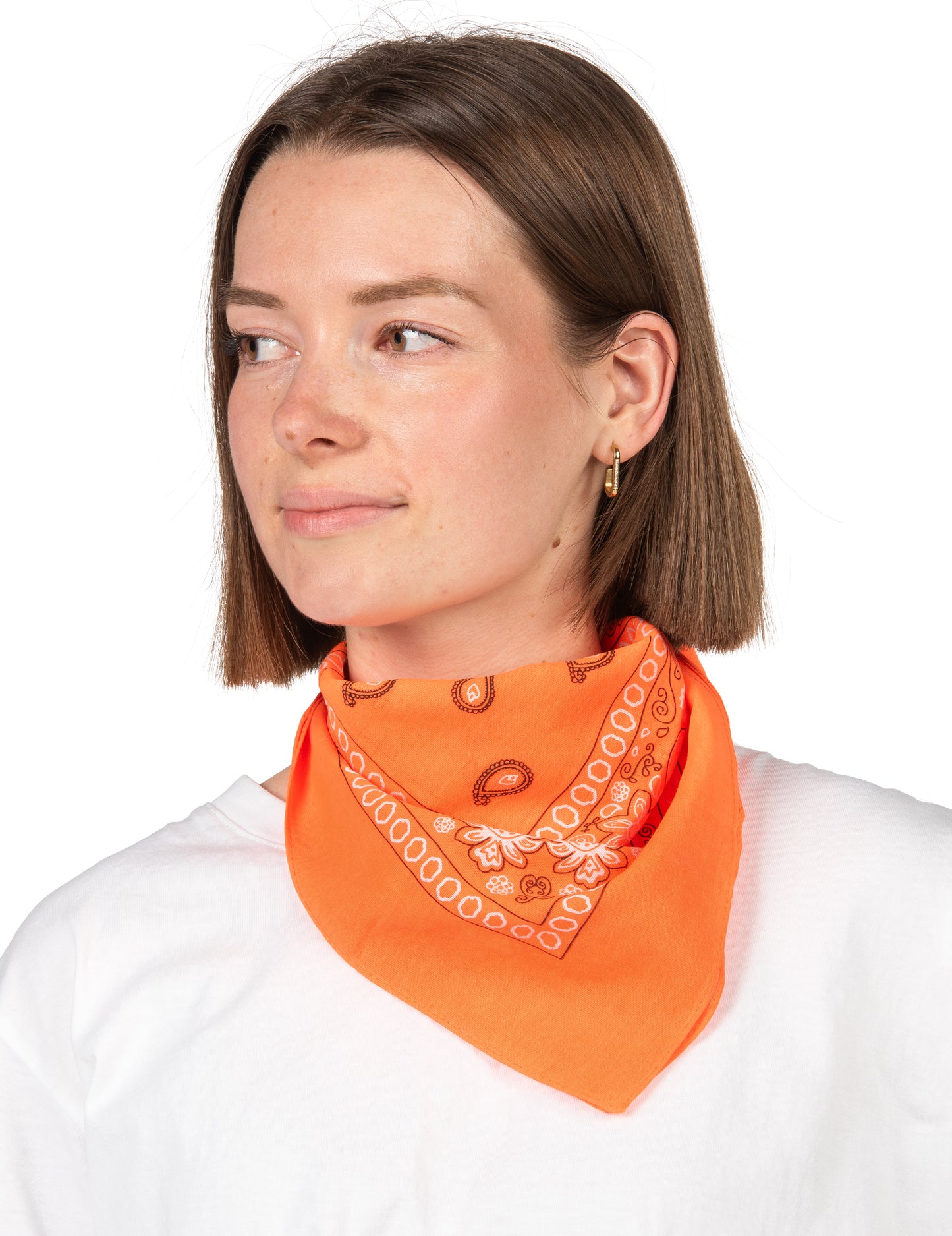 Fluorescenčná oranžová bandana pre dospelých