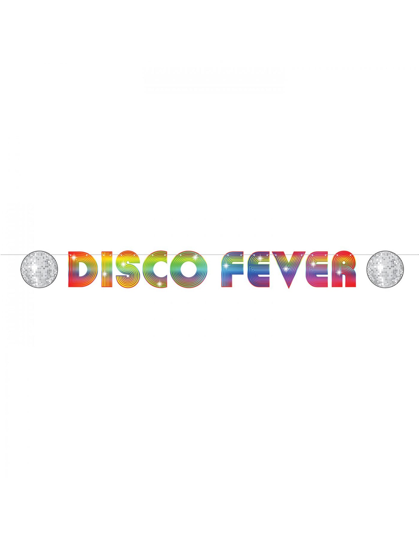 Disco horúčka kartónový banner 15 x 213 cm