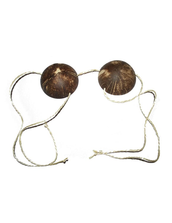 Hnedá prírodná kokosová podprsenka pre ženy