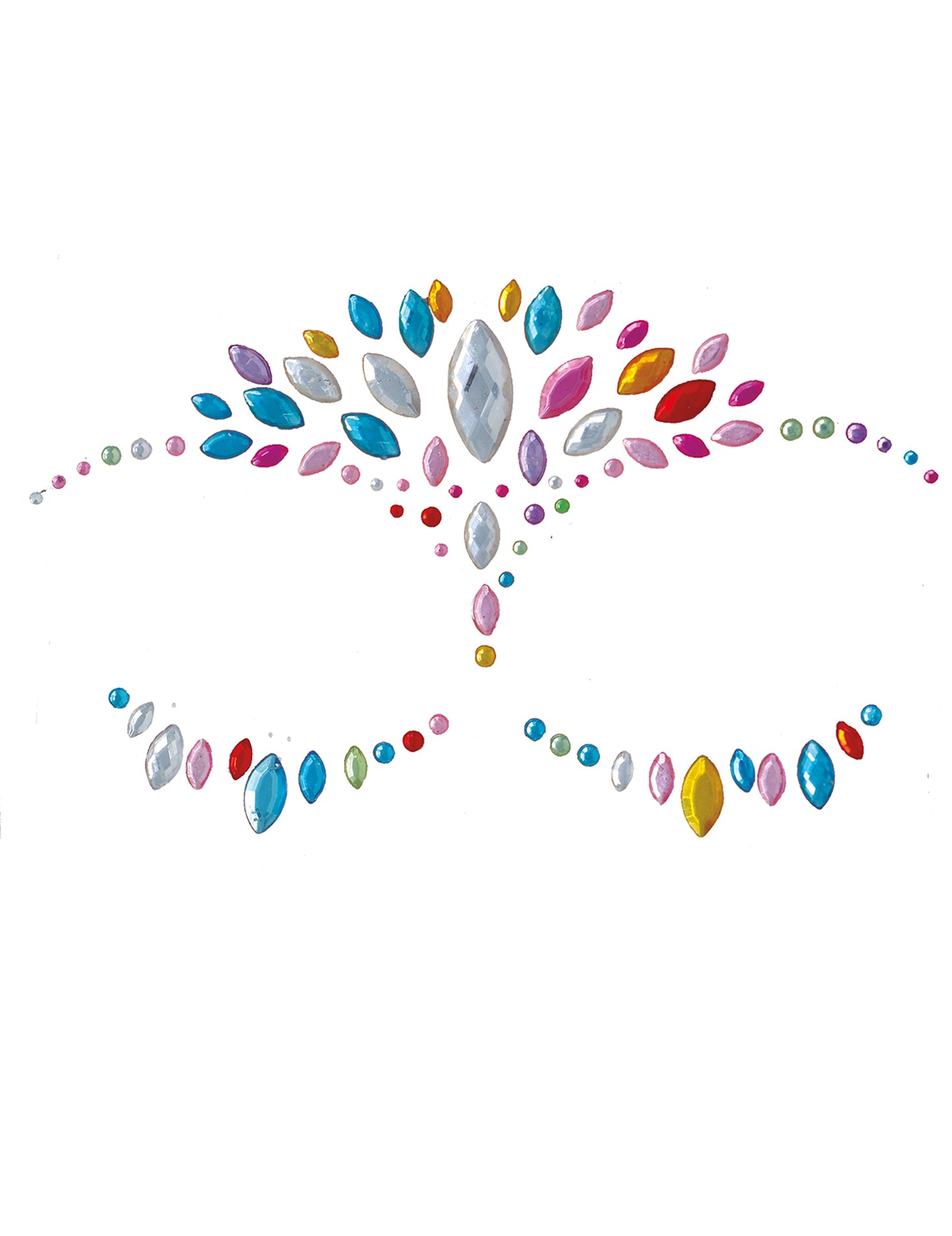 Viacfarebné lepiace šperky