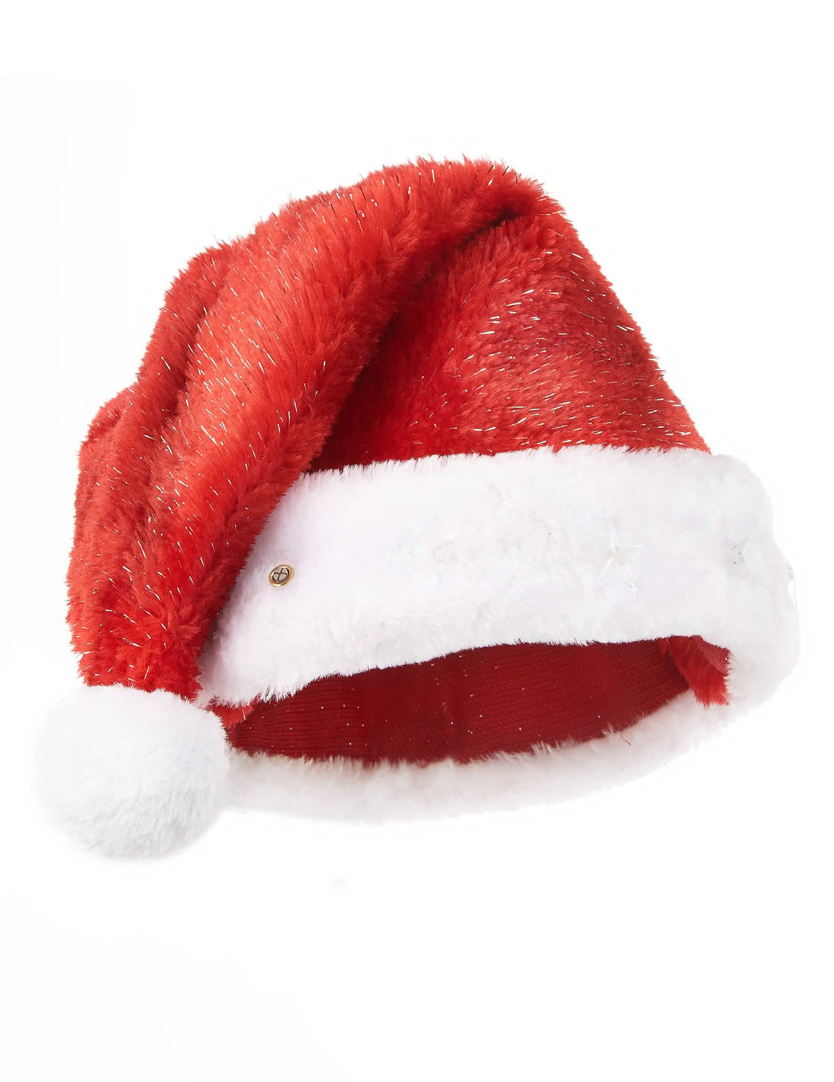 Bočný pohľad na čiapku santa claus