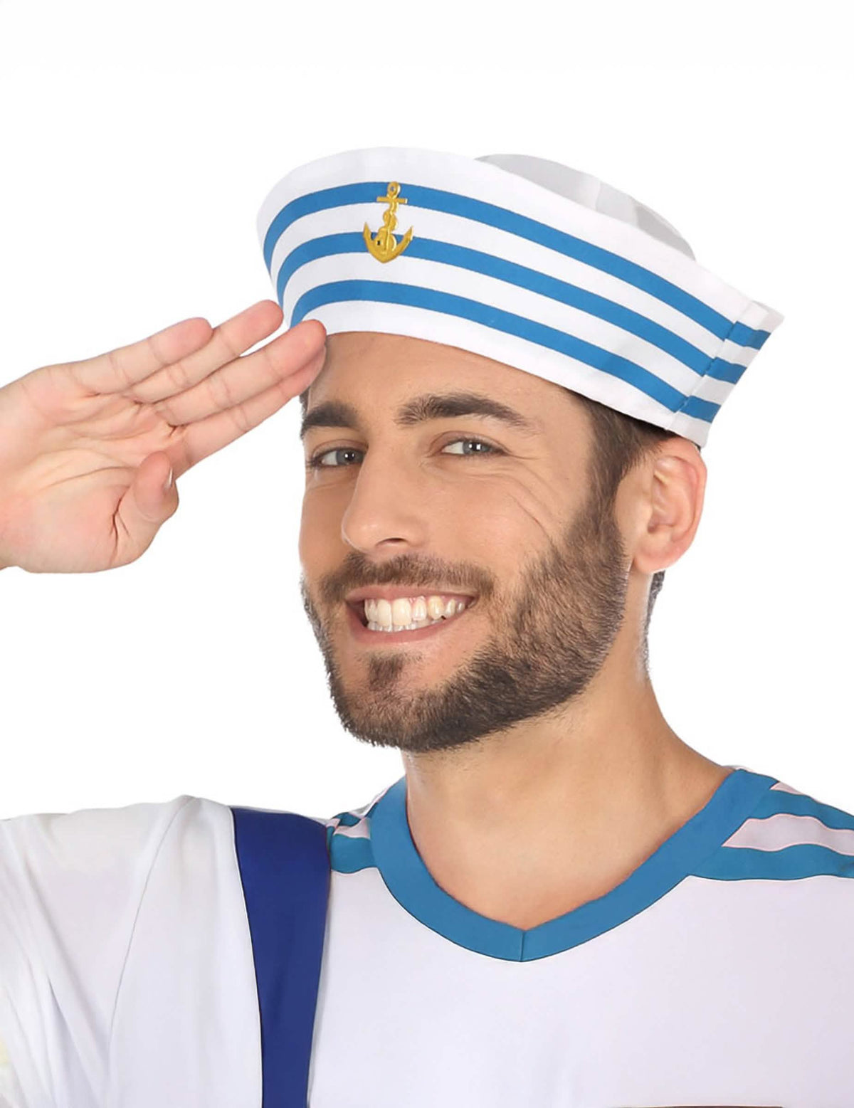Pohľad spredu na námornícku čiapku pre dospelý