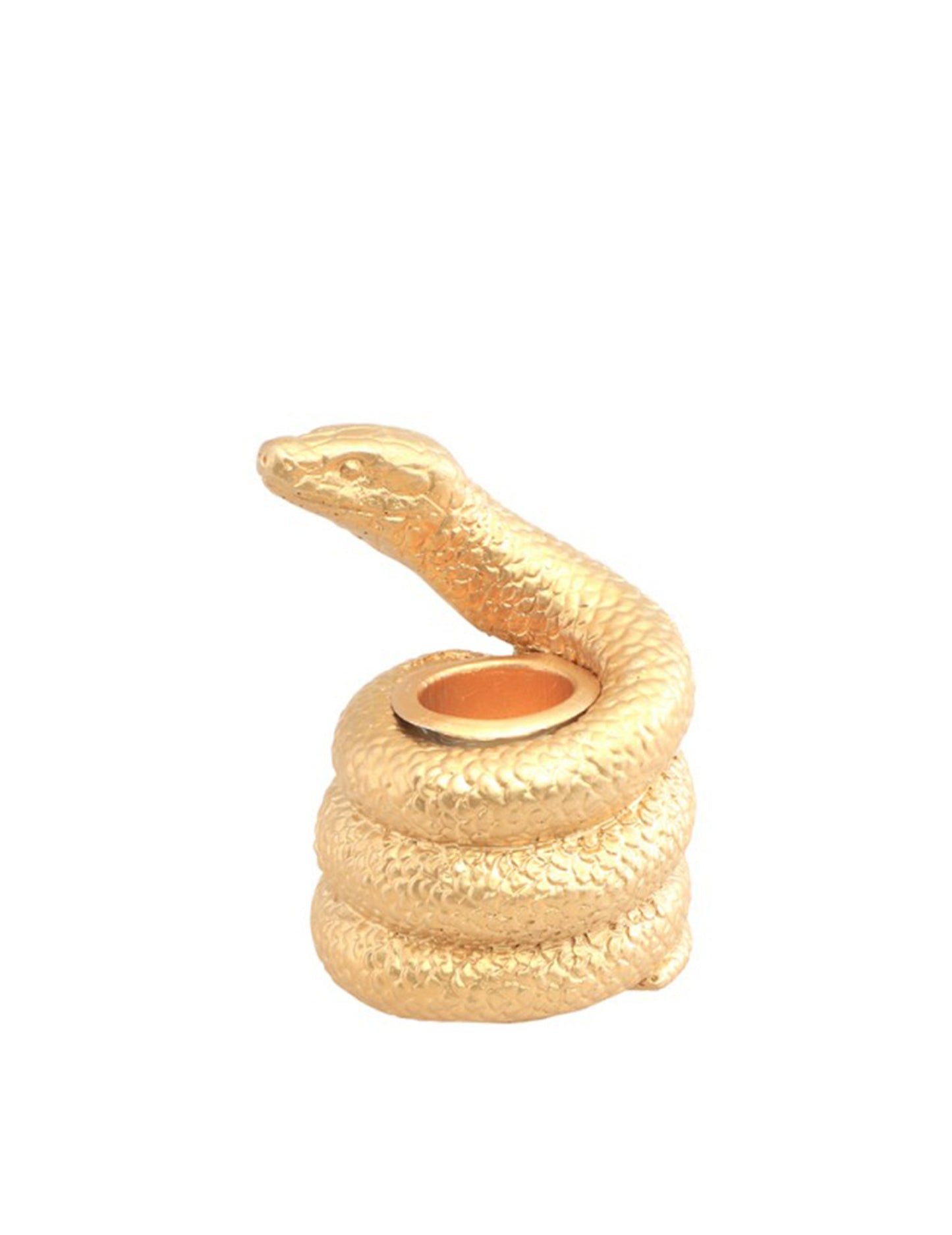 Držiak na sviečky so zlatými hadmi 7.5 cm