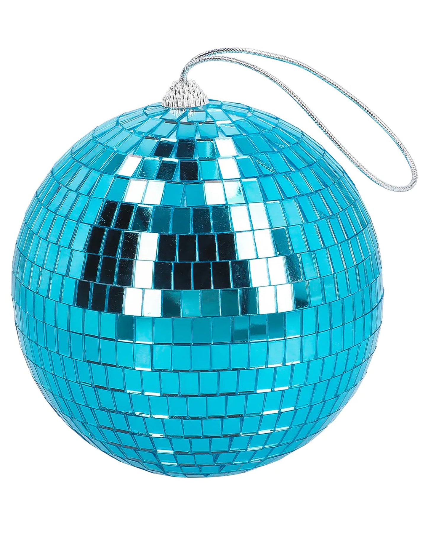 Modrá fazetovaná guľa 15 cm