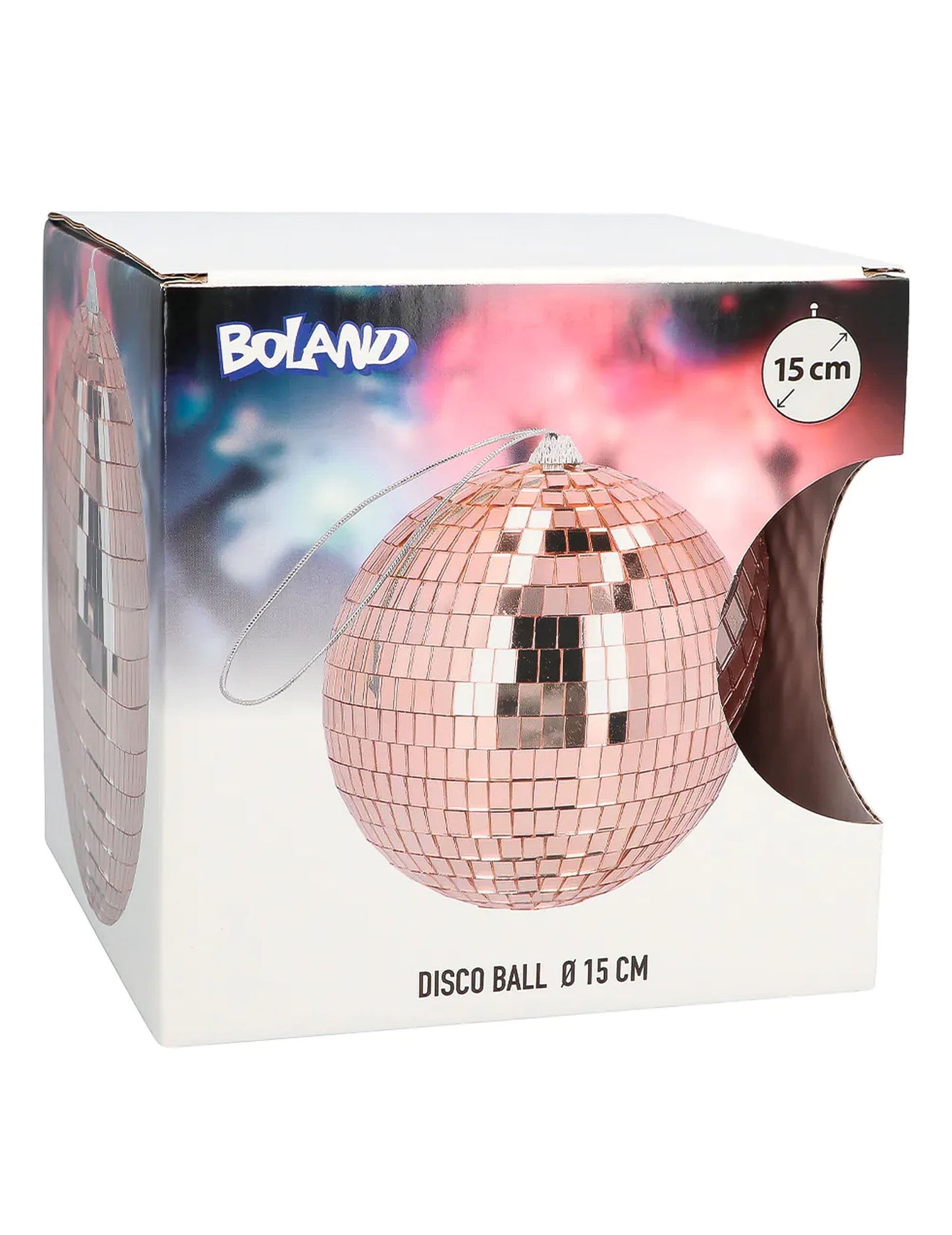 Disko guľa z ružového zlata 15 cm