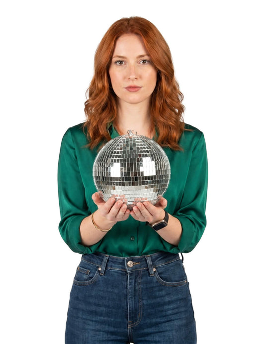 Strieborná disko guľa - M 20cm