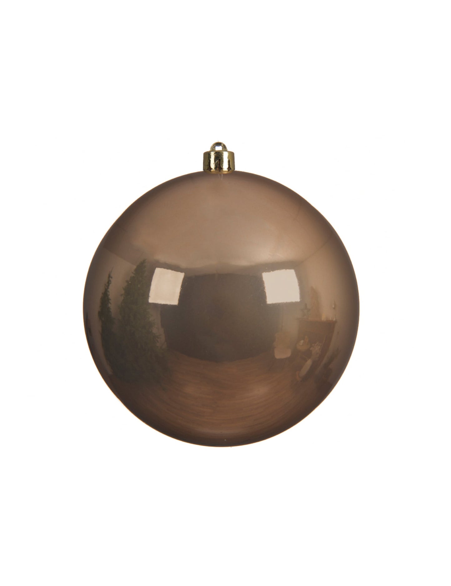 Boule de noël géante ambre brillante