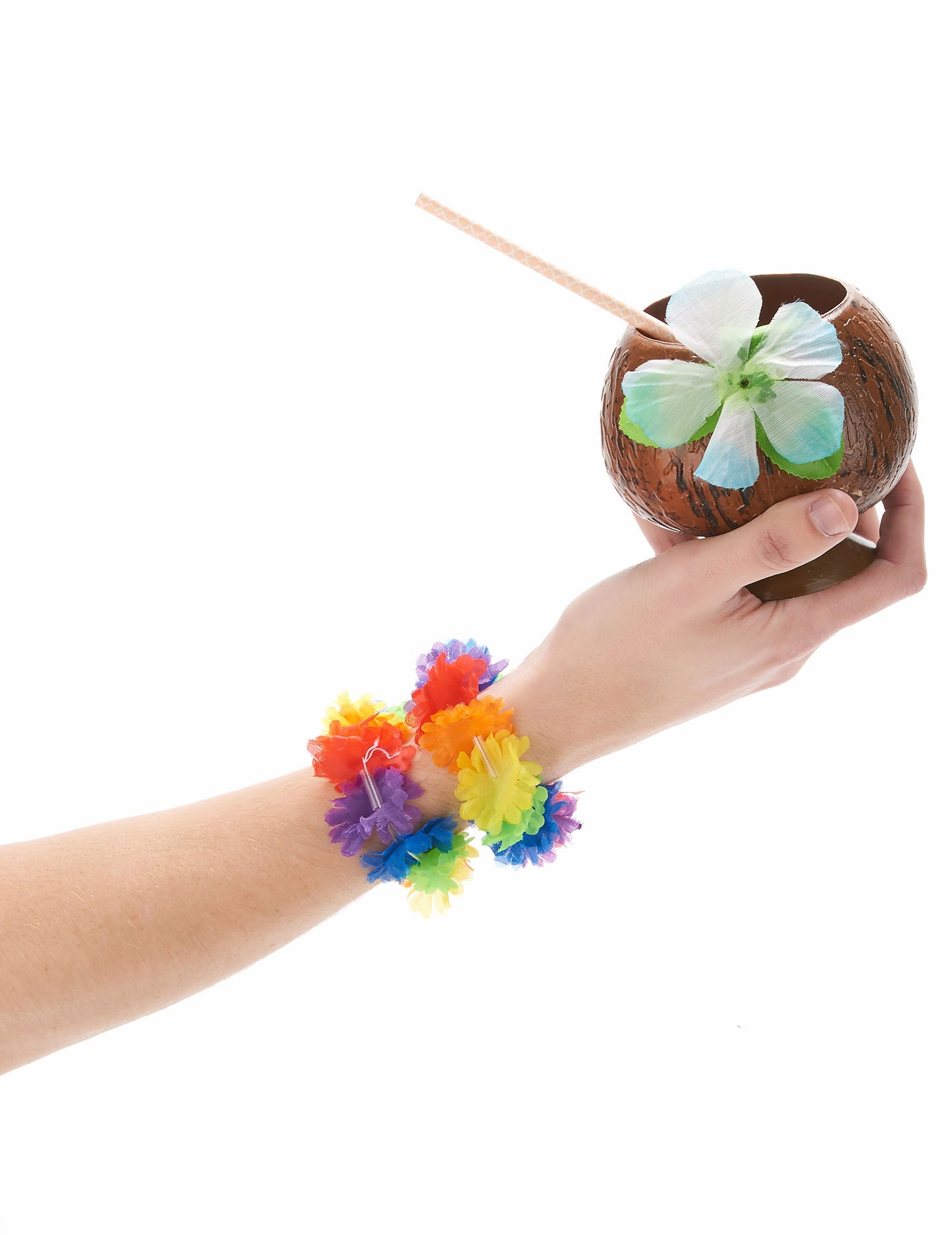 2 viacfarebné havajské náramky