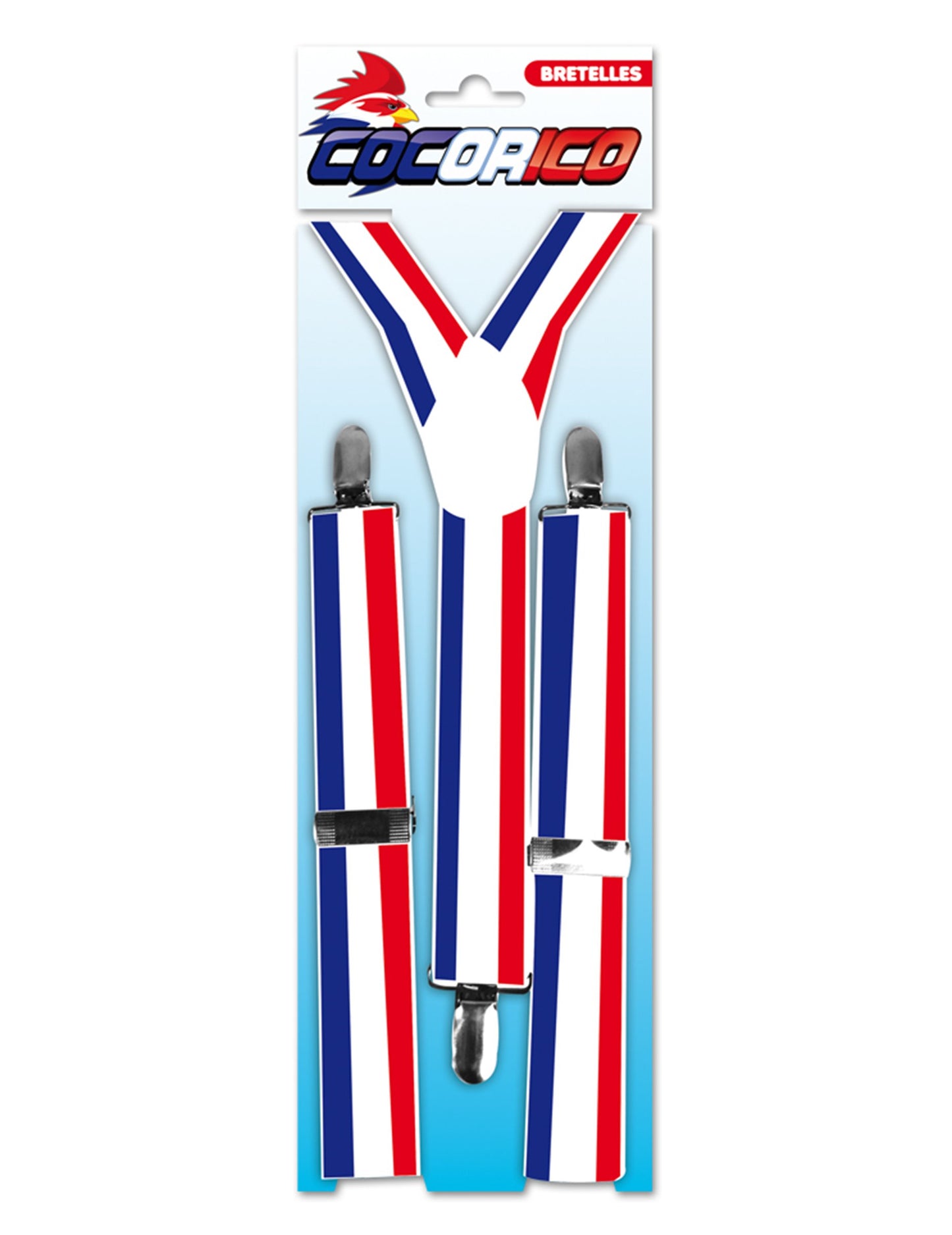 Traky Francúzsko pre dospelých modro-bielo-červené