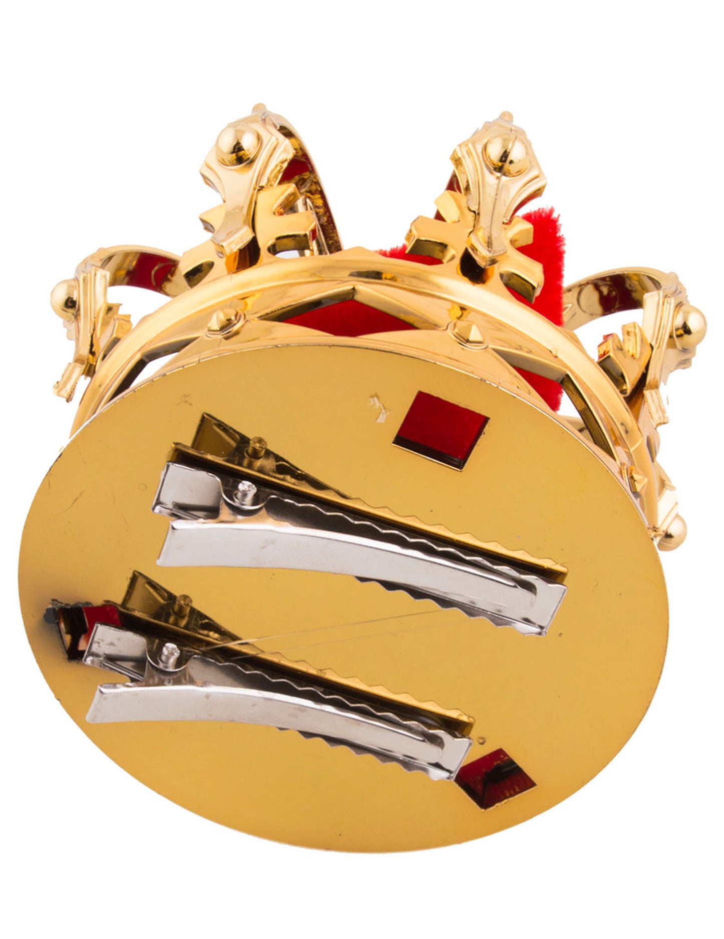 Mini vlasy klikne zlatá kráľovská koruna