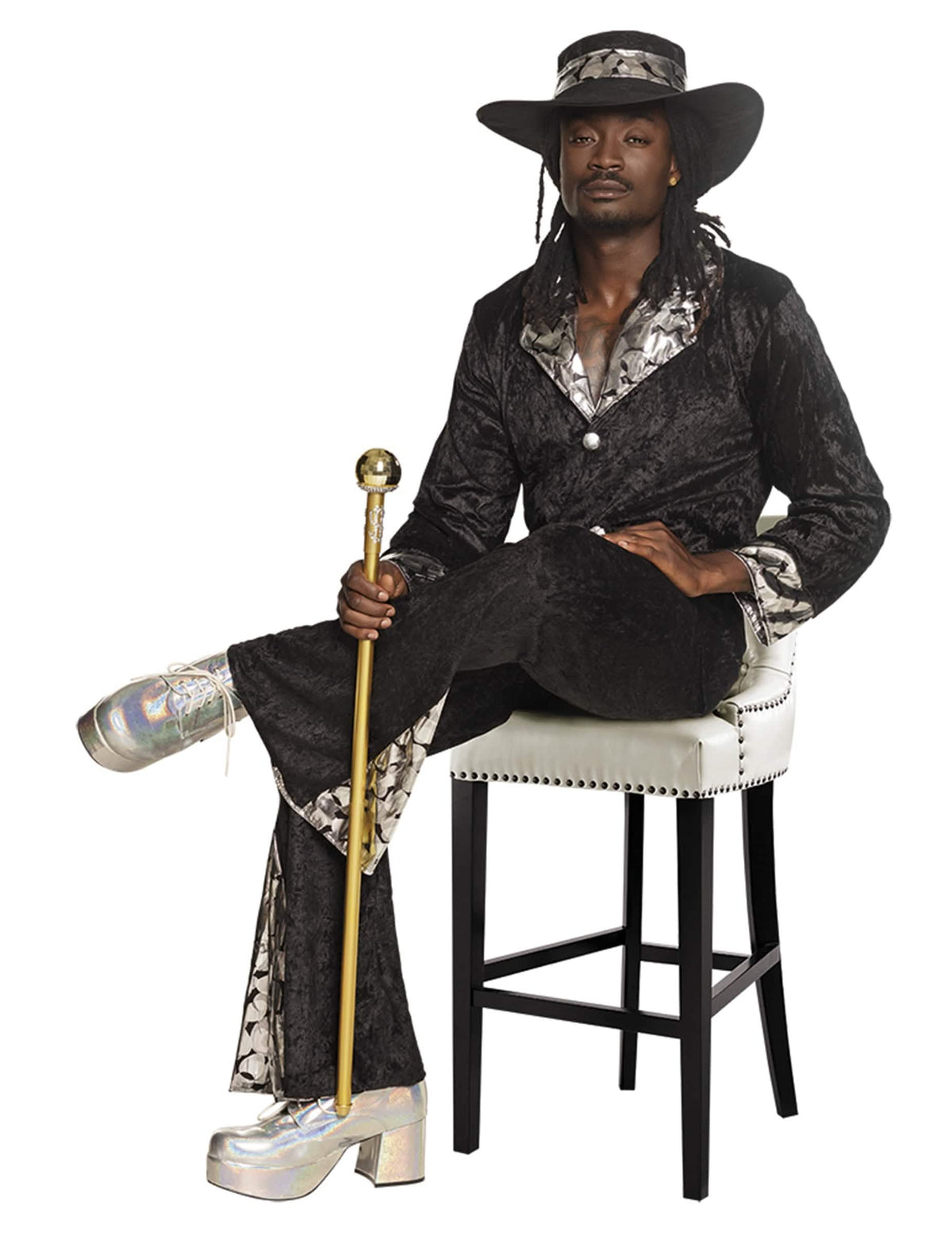 Zobrazenie s dandy pimp palicou