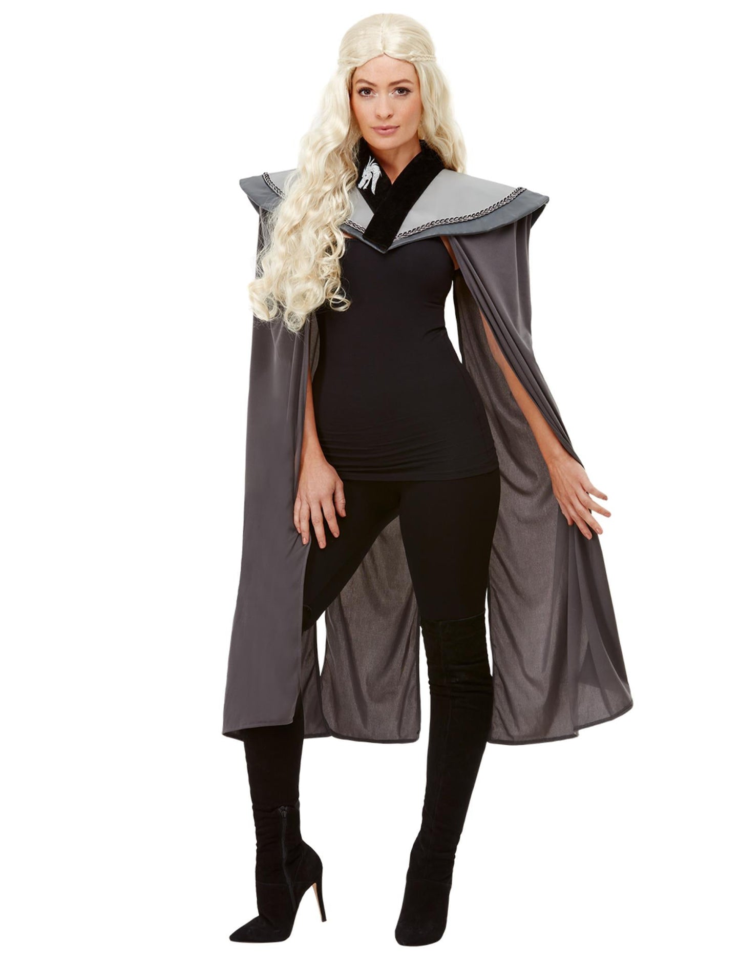 Médieval Grey Woman Cape