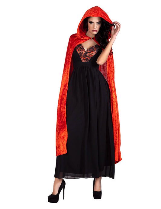 Red Cape Velvet Aspekt 120 cm Halloween Acle