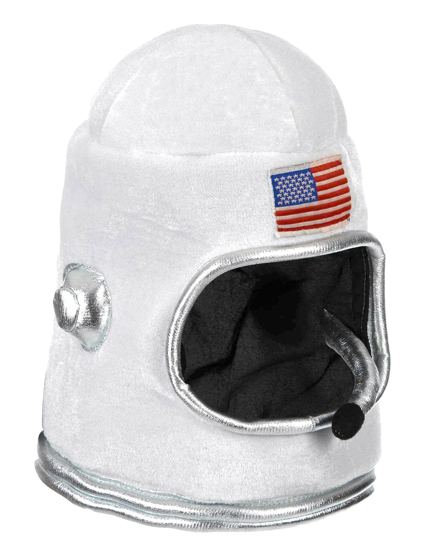Vue de trois-quarts du casque astronaute pour adulte
