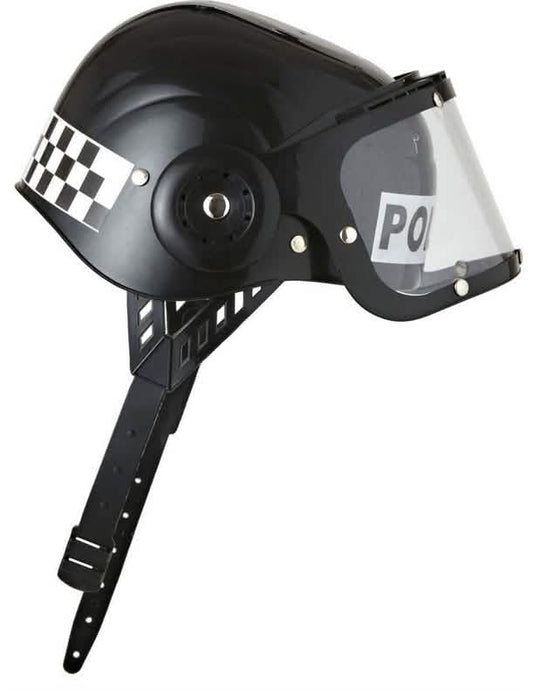 Vue de profil du casque de police pour enfant