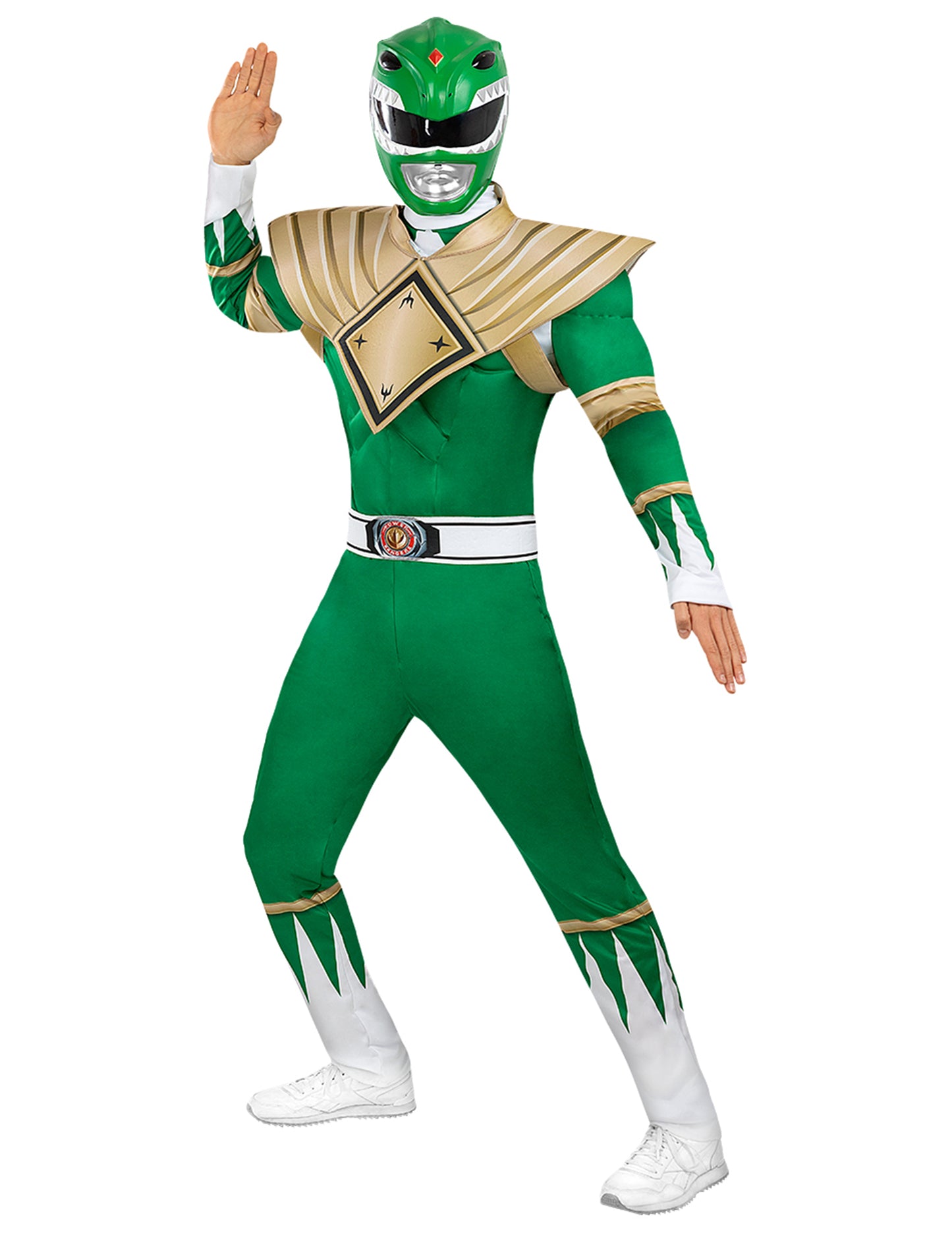 Prilba Green Power Ranger pre dospelých