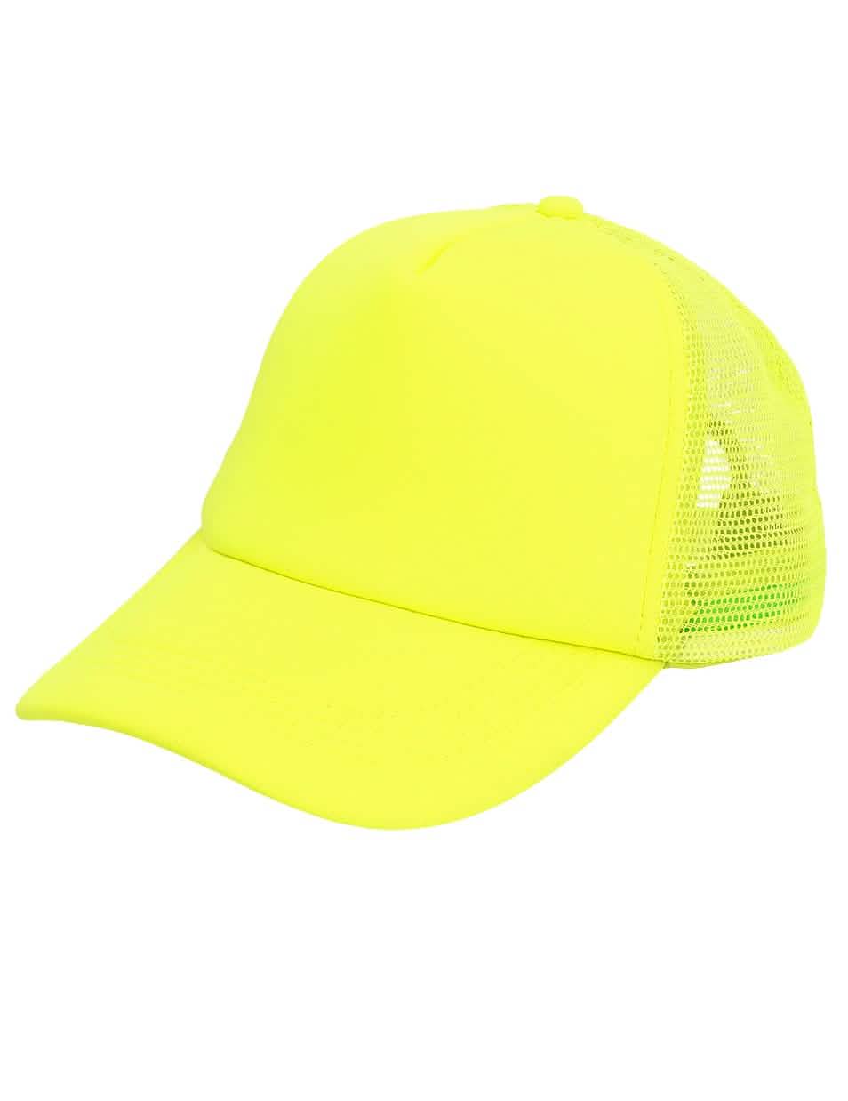 Fluorescenčná žltá čiapka pre dospelých
