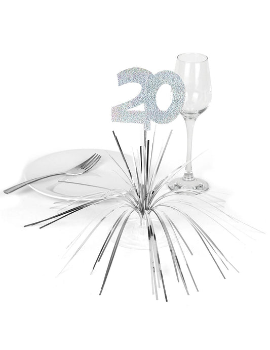 Mise en situation du centre de table 20 ans
