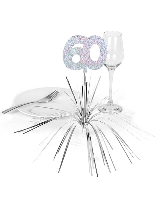 Mise en situation sur une table du centre de table 60 ans