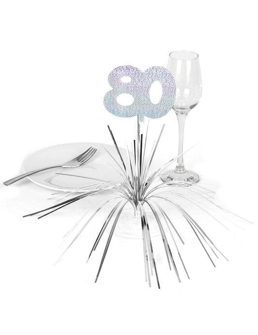 Mise en situation sur une table du centre de table 80 ans