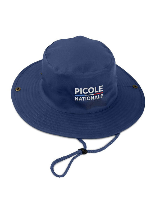 Modrá šnúrková čiapka Picole Nationale