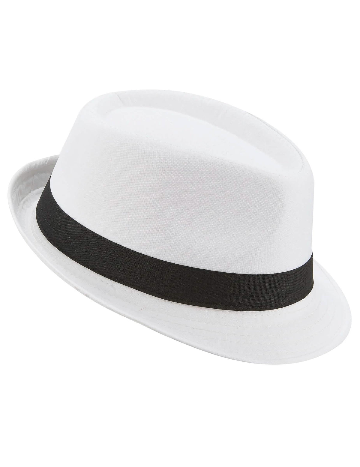 Bočný pohľad na borsalino klobúk pre dospelého