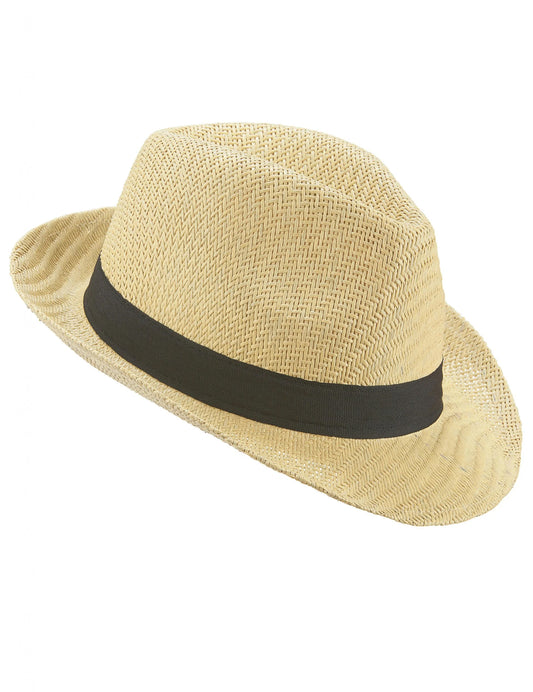Vue de profil du chapeau borsalino pour adulte