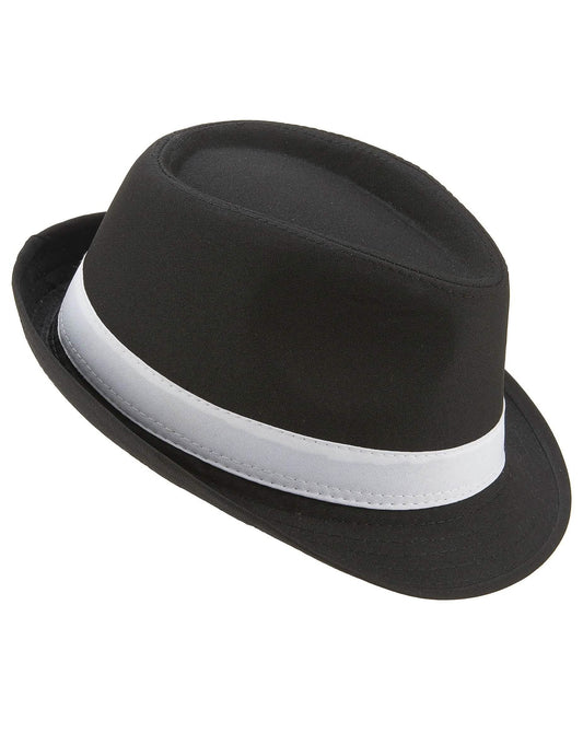Borsalino čierny luxeband biely dospelý