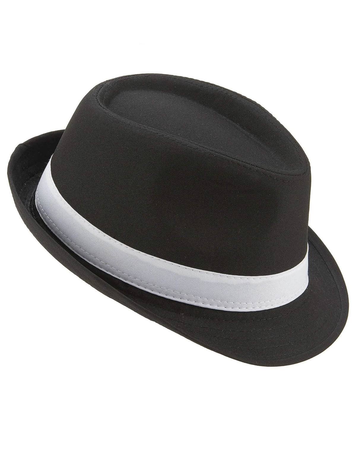 Borsalino čierny luxeband biely dospelý