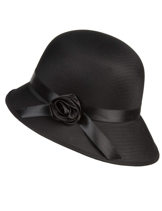 Vue de profil du chapeau charleston années 20 pour femme