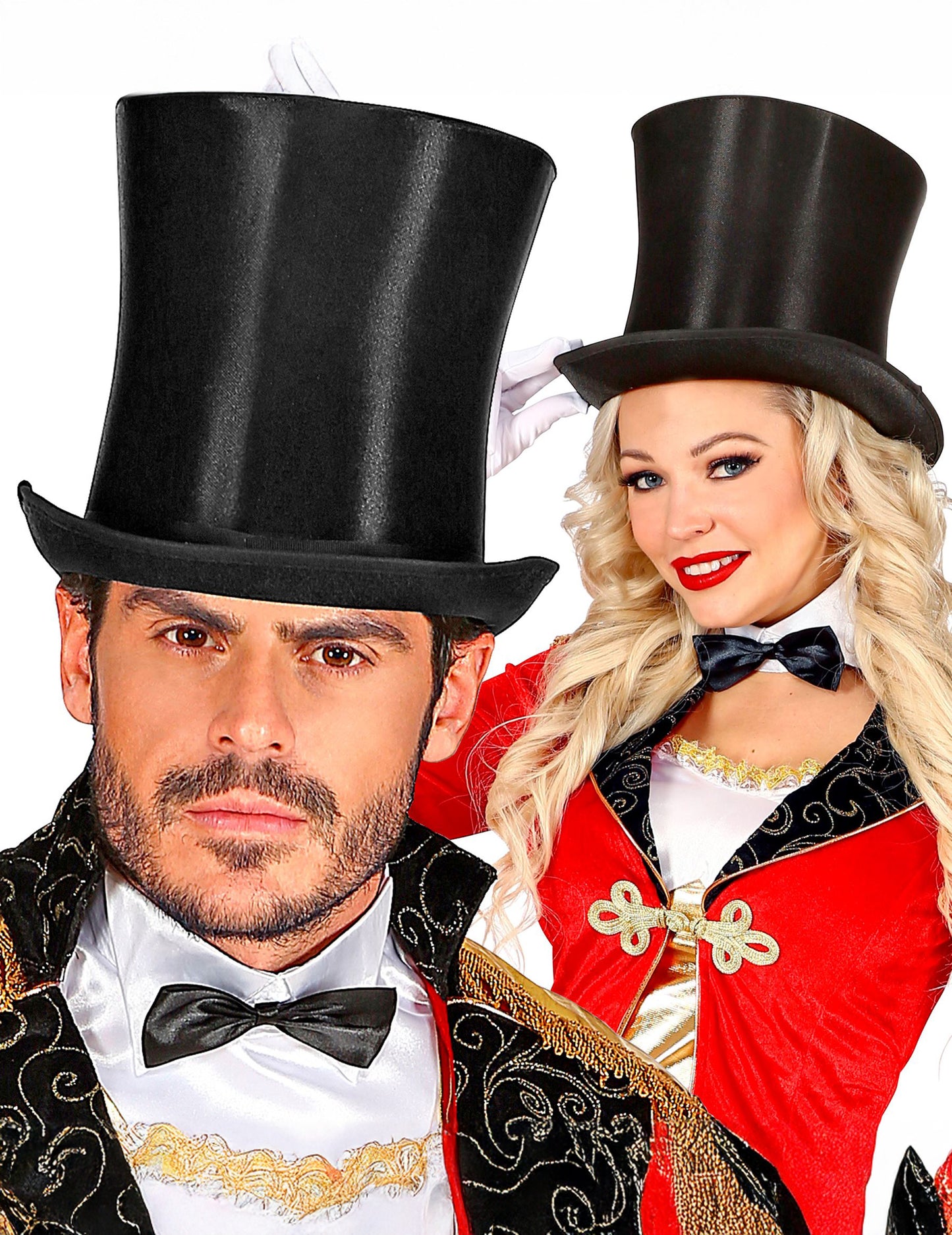 Dospelý saténový luxusný klobúk