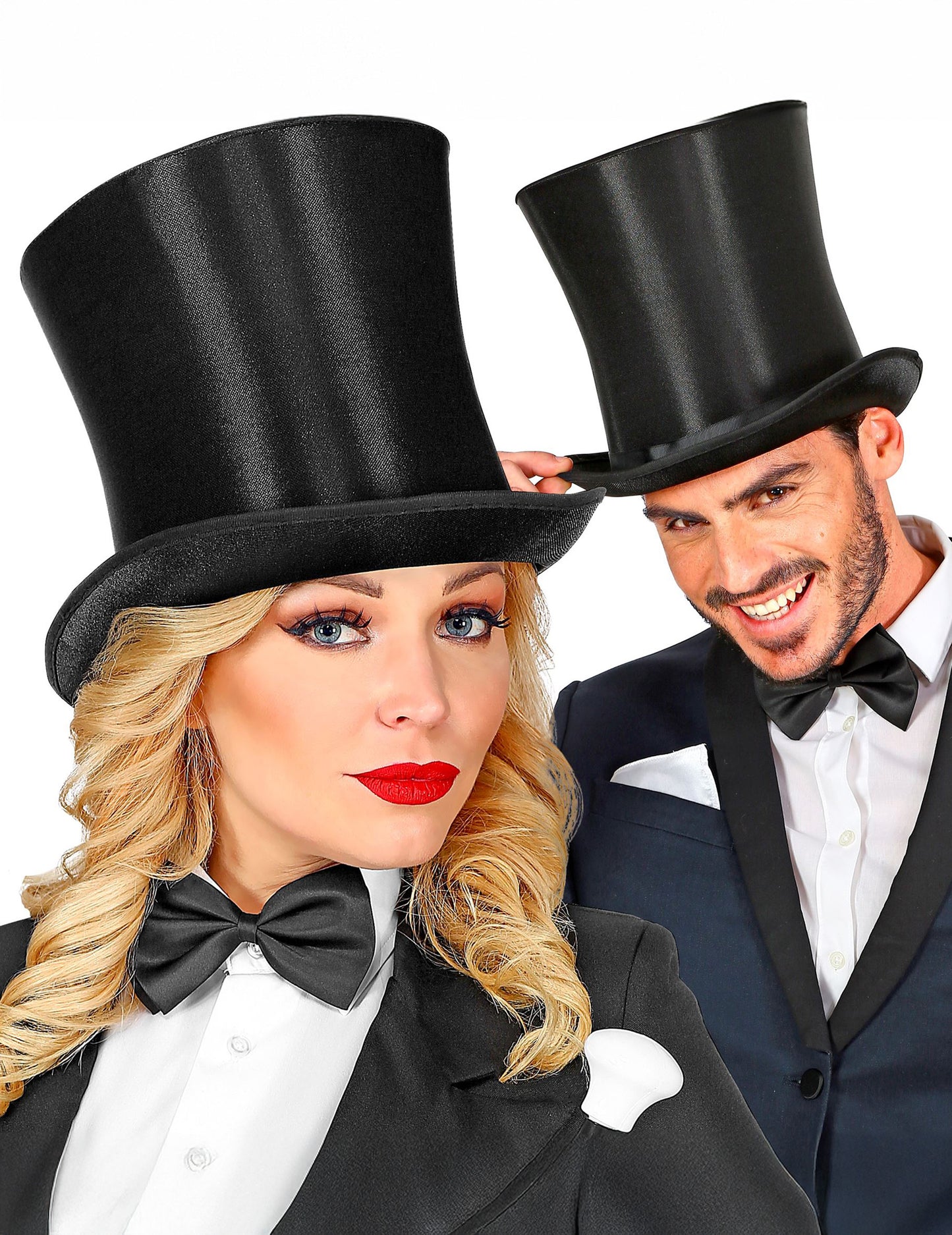 Dospelý saténový luxusný klobúk