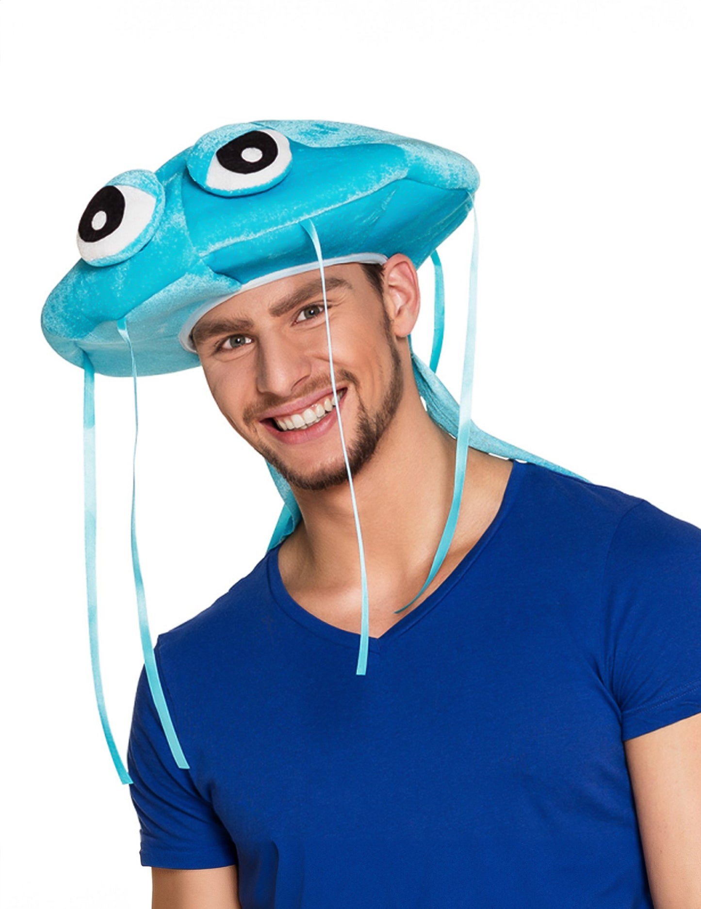 Dospelý plyšový modrý klobúk