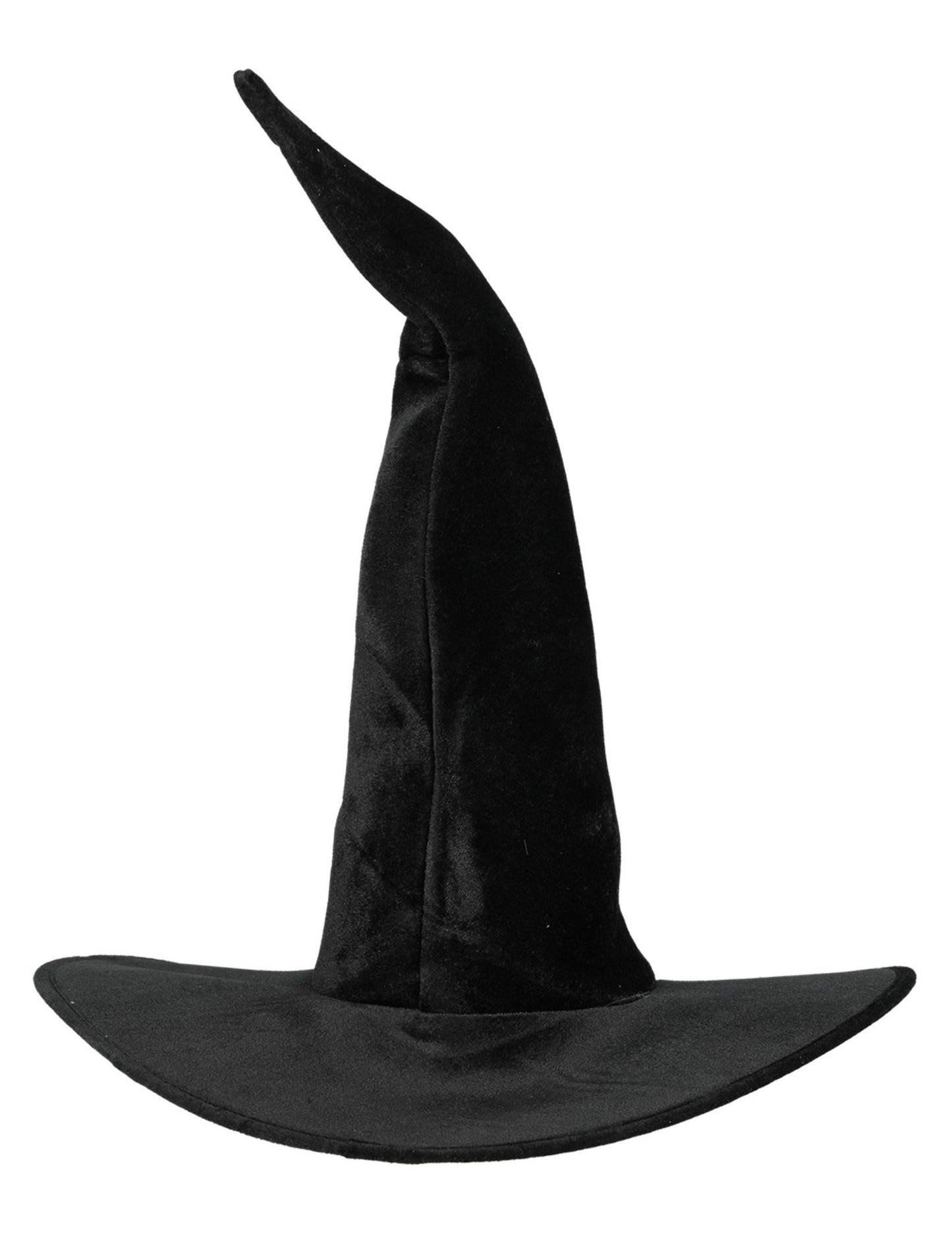 Čierna čarodejnícka klobúk Velvet Woman Halloween