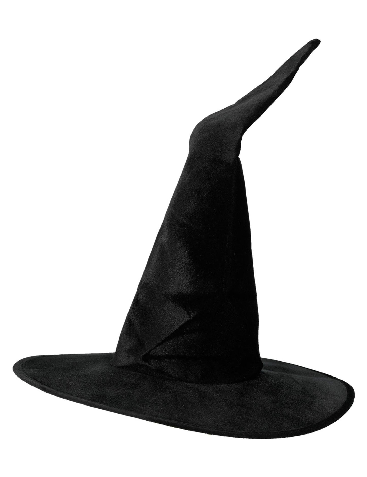 Čierna čarodejnícka klobúk Velvet Woman Halloween