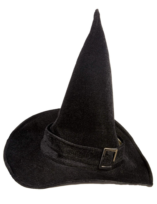 Vue de profil du chapeau de sorcière pour adulte