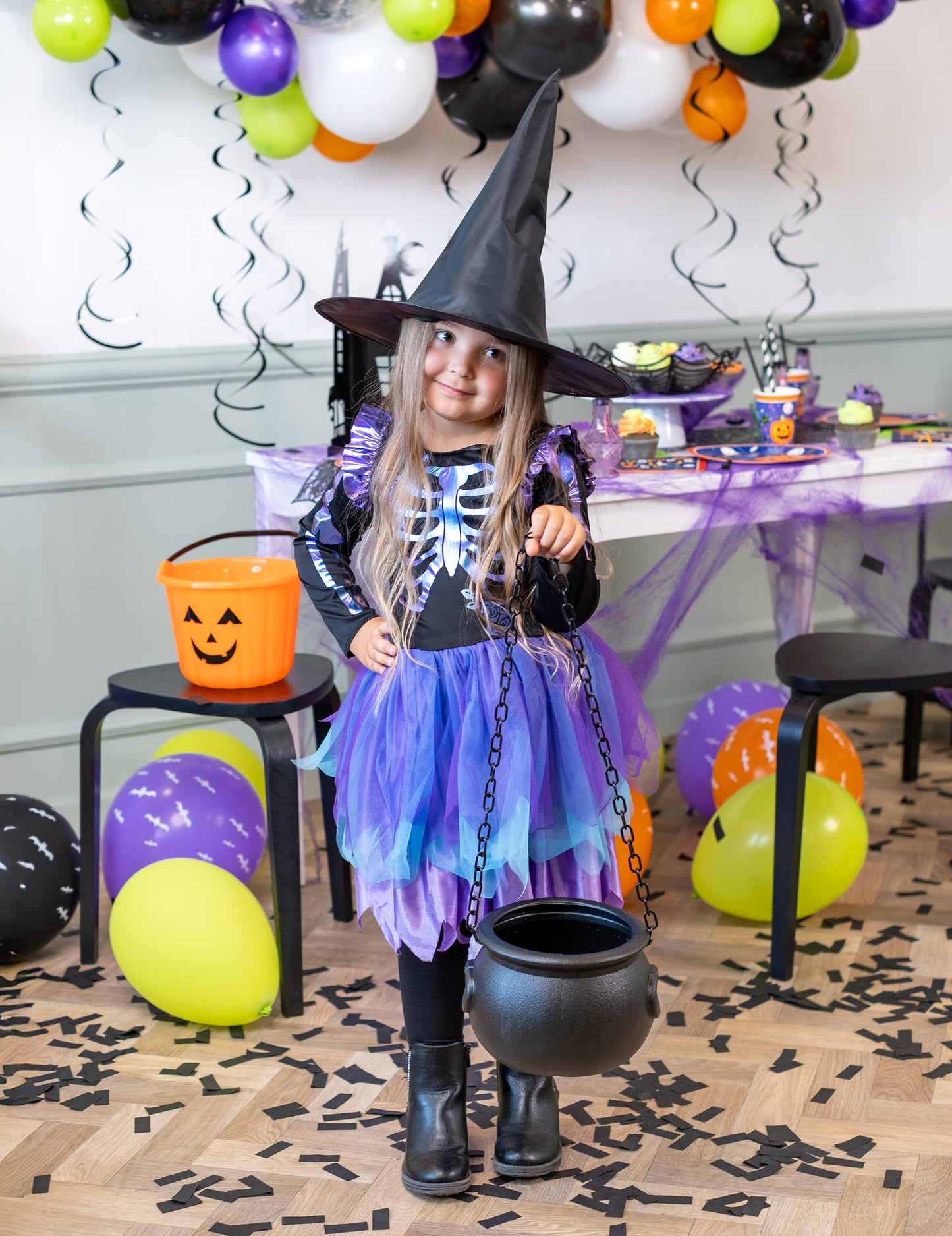 Halloween čarodejnica kotol 25 cm