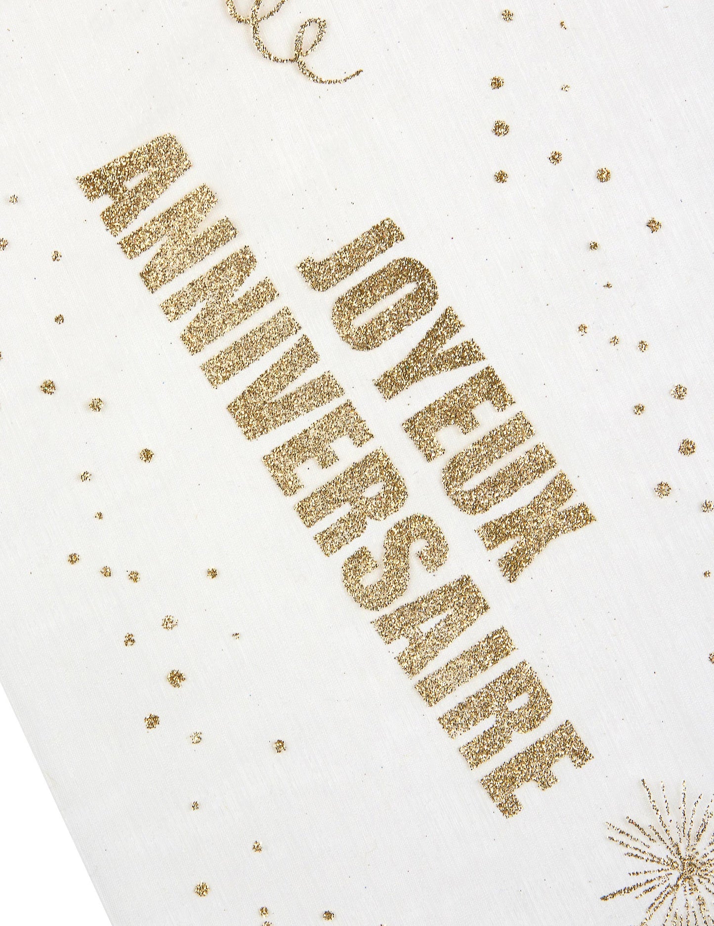 Organza Table veselé narodeniny pozlátené 29 cm x 5 m