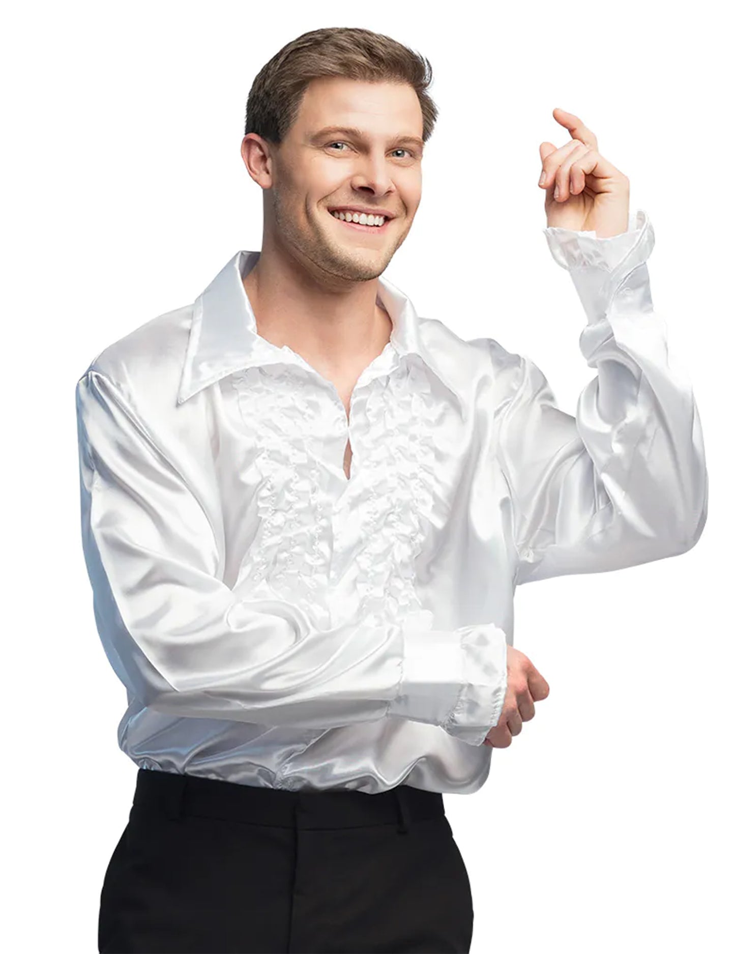 Pánska biela disco košeľa