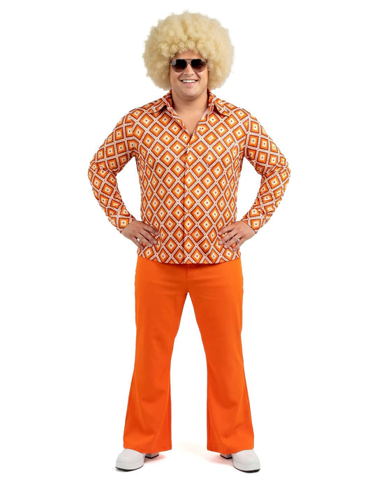 Groovy retro sedemdesiate roky pánske tričko