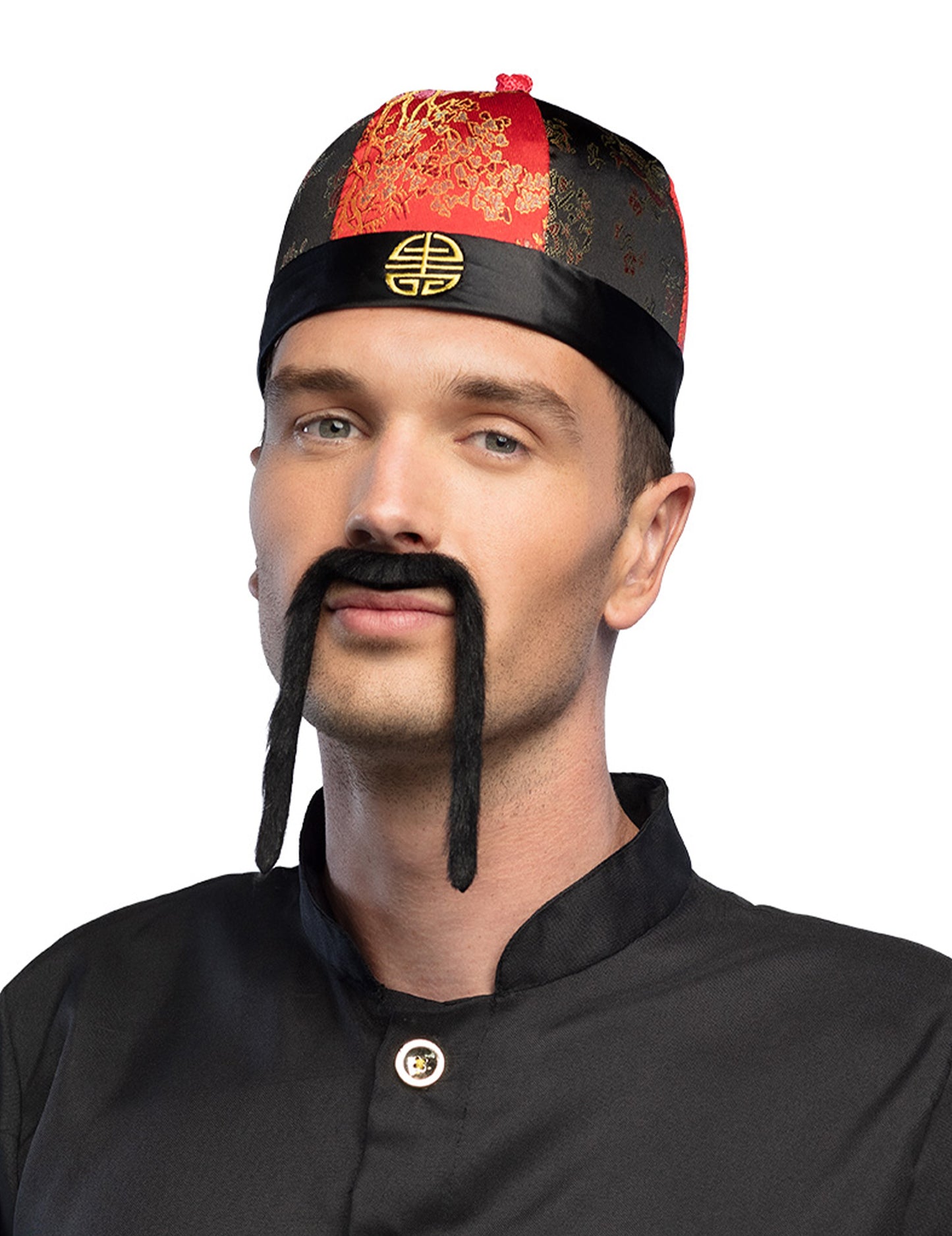 Čínska čiapka s vrkôtmi pre dospelých