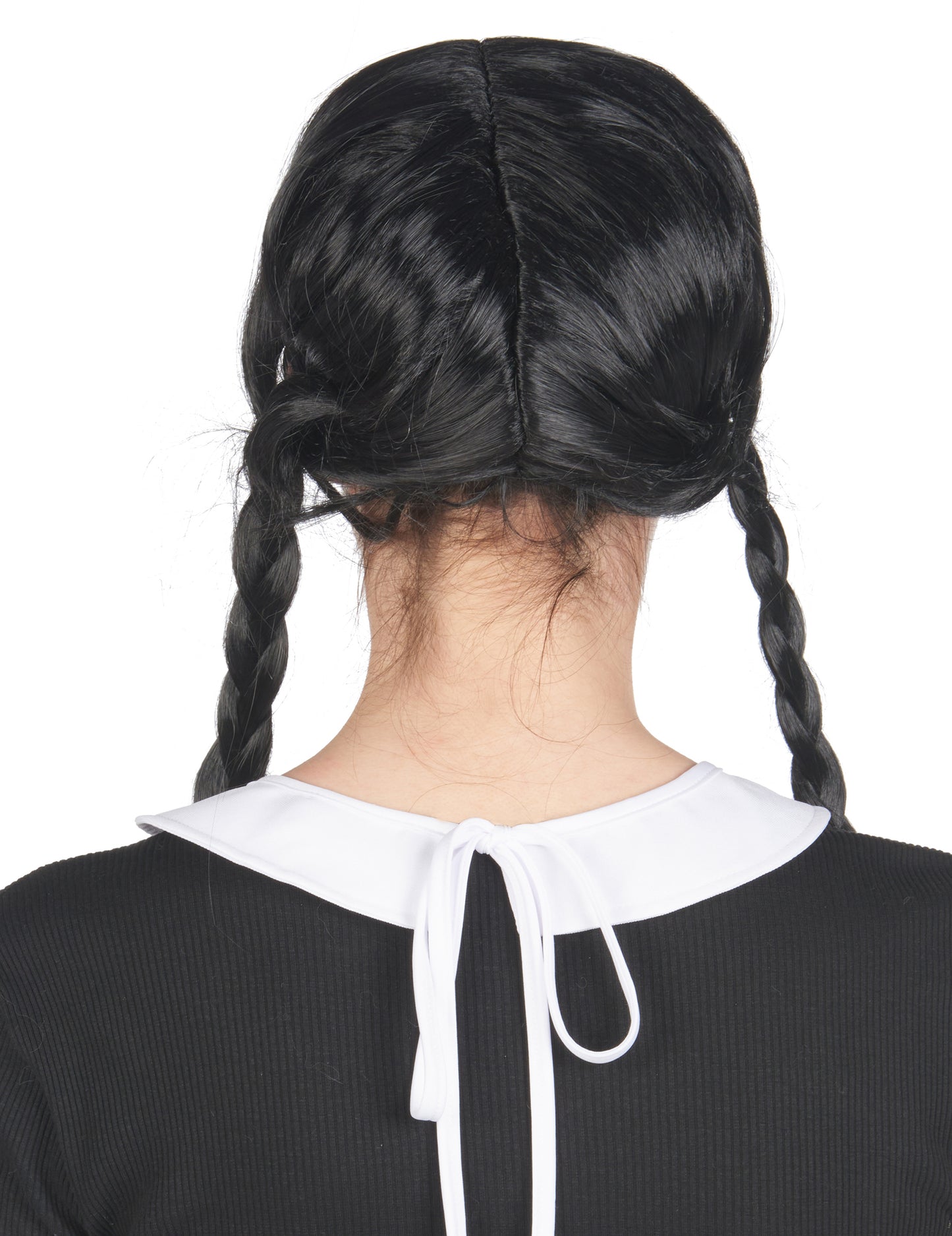 Vue de dos du col à pointes pour adulte blanc