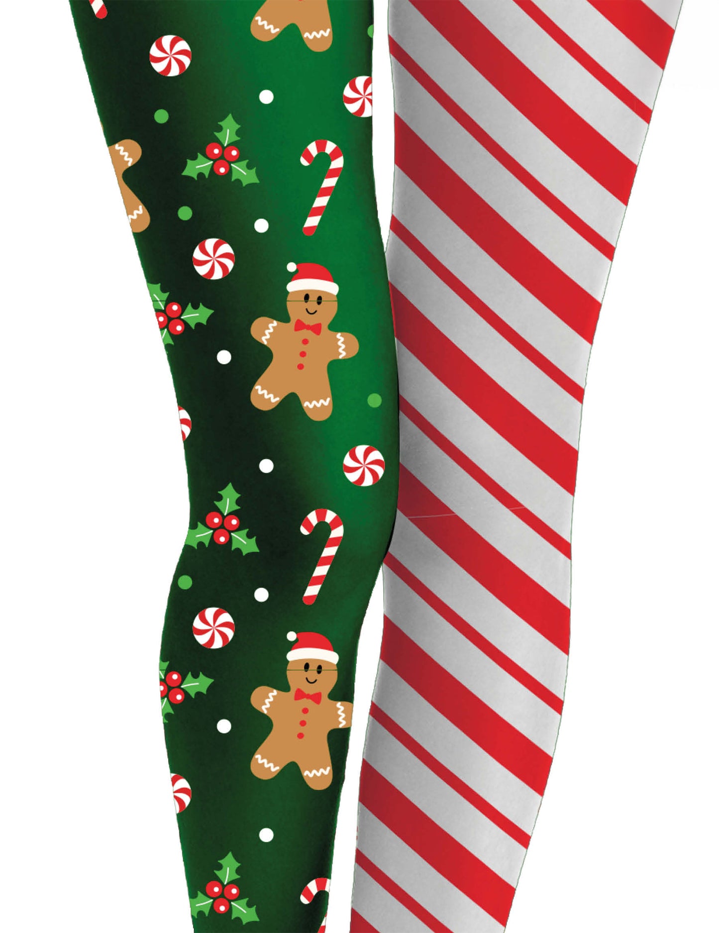 Vianočné pančuchy s perníkovými chalúpkami pre dospelých