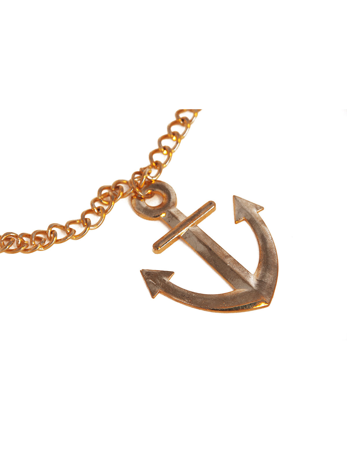 Náhrdelník so zlatou kotvou