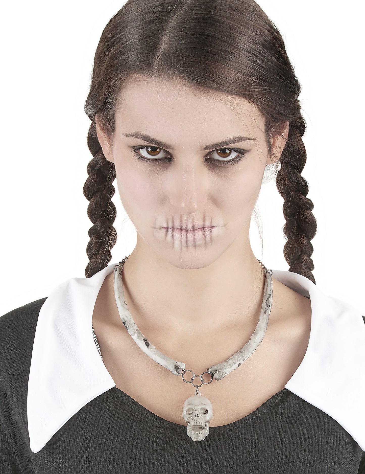 Halloween dospelý náhrdelník lebky
