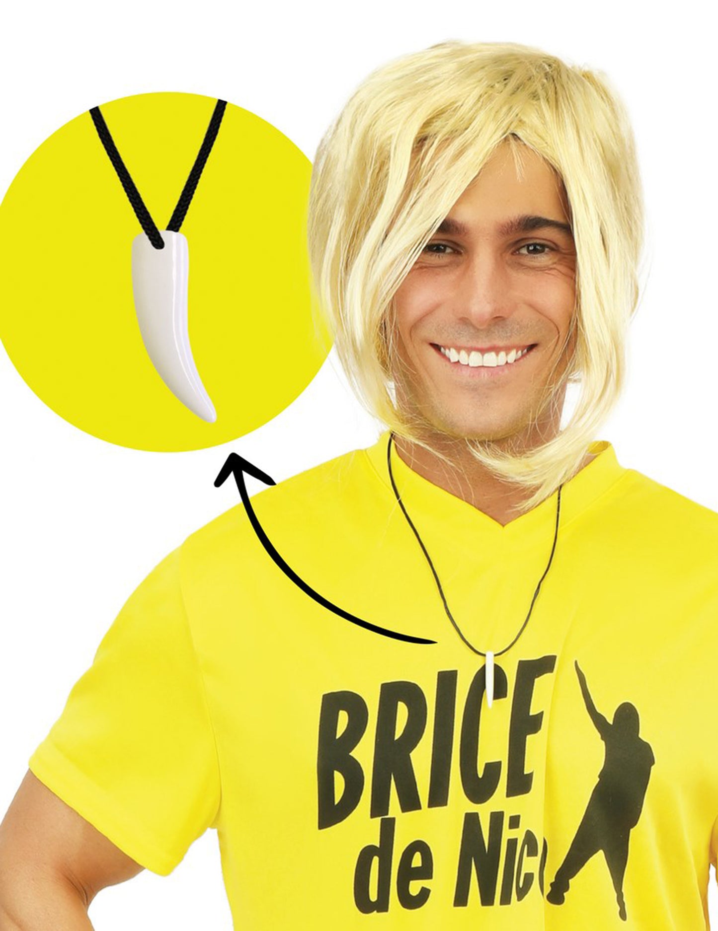 Brice de pekný náhrdelník zubov žralokov