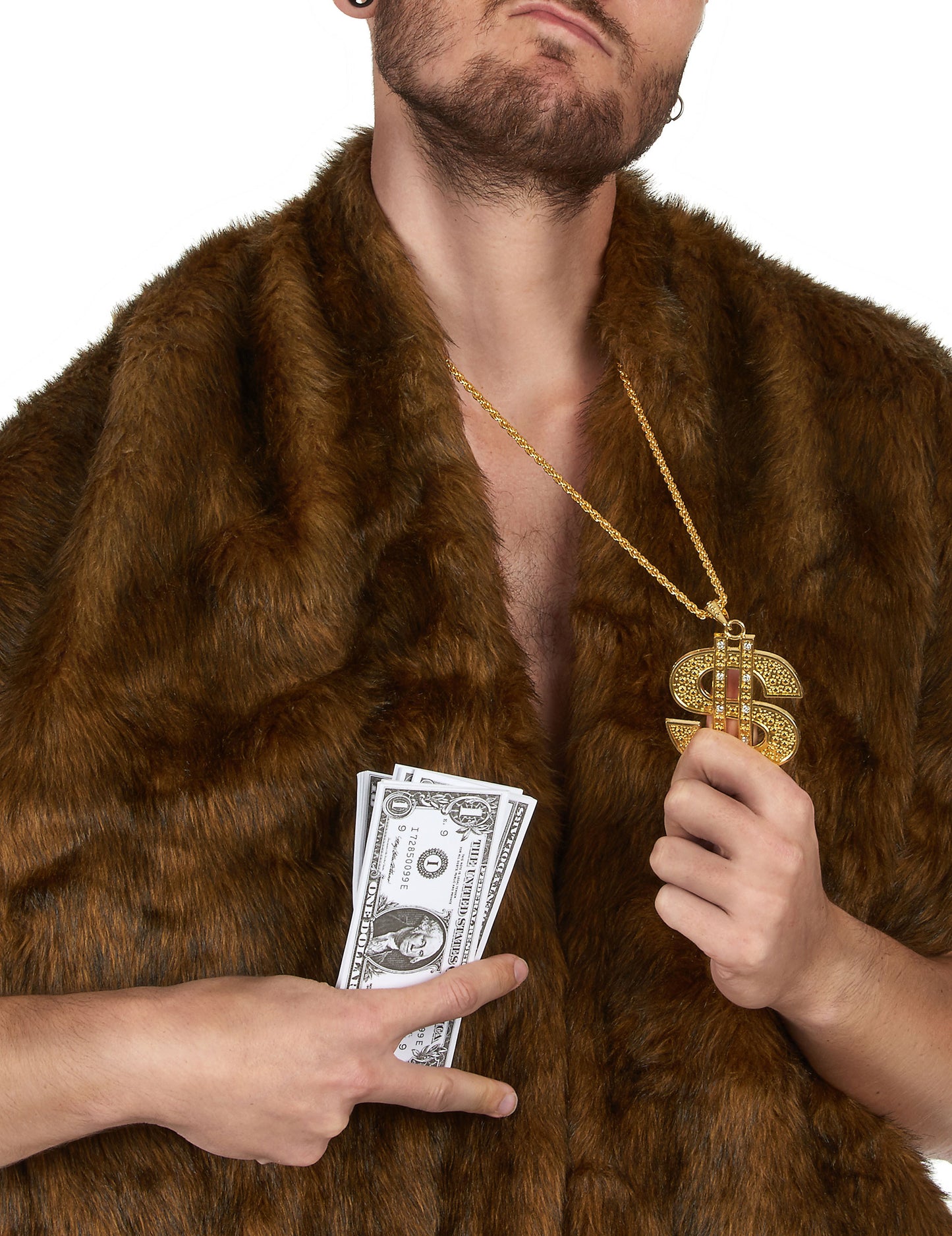 Náhrdelník s kovovými dolármi